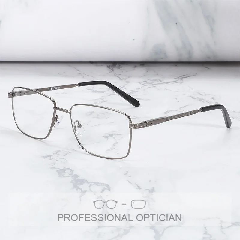 

BLUEMOKY Metal Square Prescription Glasses Frame Women Men Blue Light Photochromic Eyewear Optical Myopia Progressive Eyeglasses