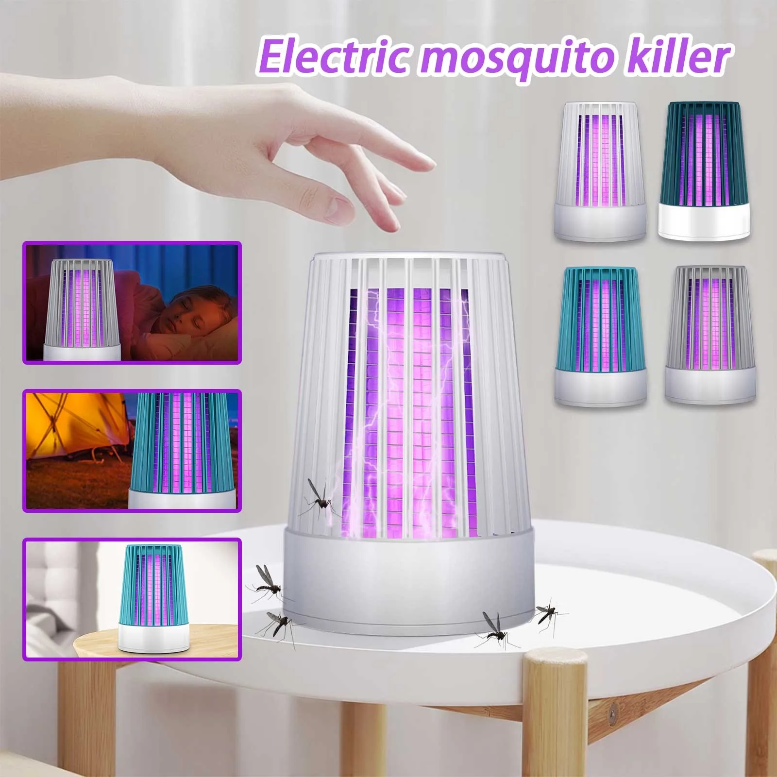 Electric USB Mosquito Lamp Portable LED Light Trap Fly Bug Insect Zapper room Killer Repellents | Компьютеры и офис