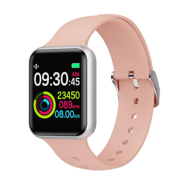 Vwar SN72 Bluetooth умные часы 60 дней в режиме ожидания кровяное давление IP68 Водонепроницаемые Смарт-часы для мужчин для apple huawei Рождественский подарок - Цвет: Розовый