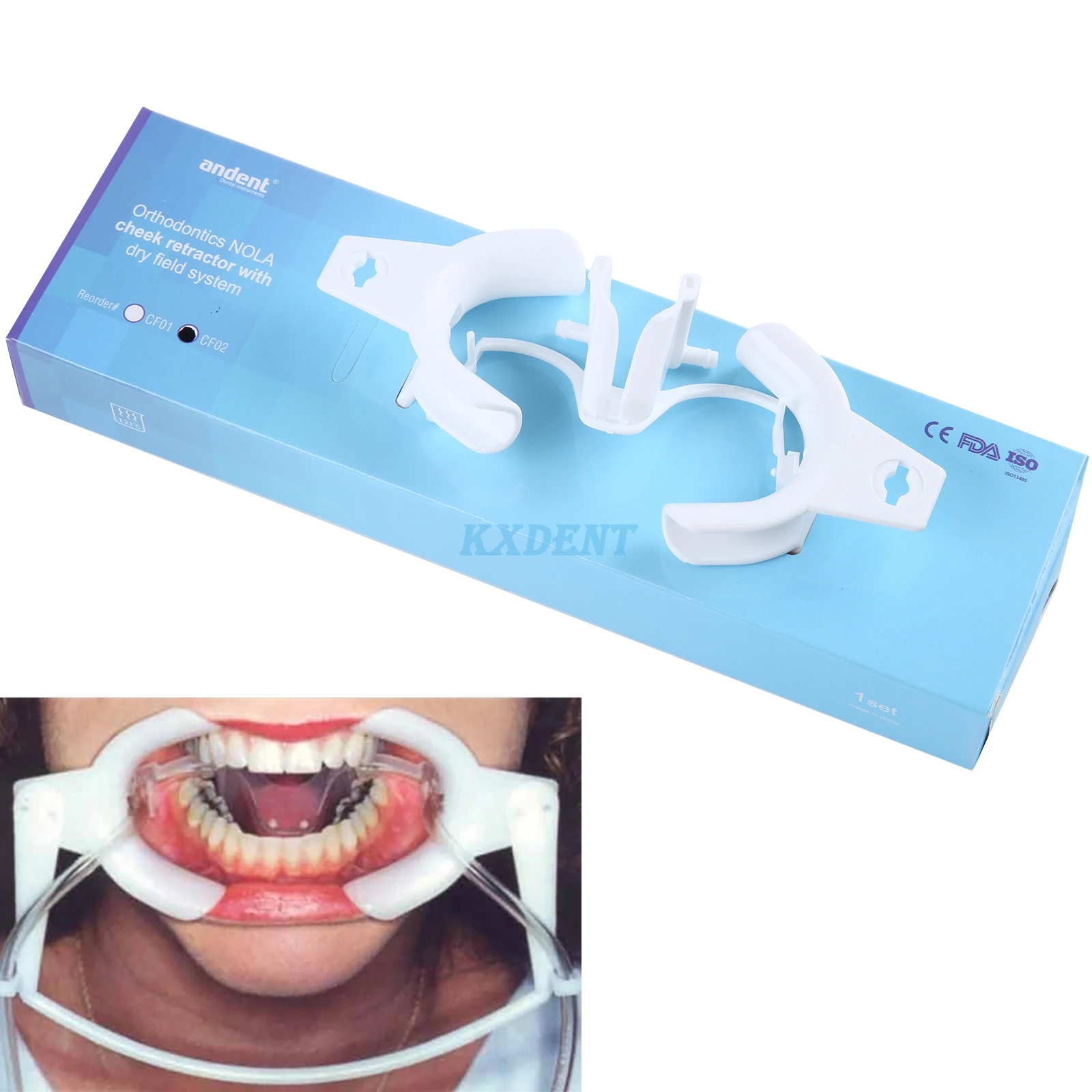 Dental Retractor With Sub Saliva Intraoral Lip Cheek Retractor Mouth