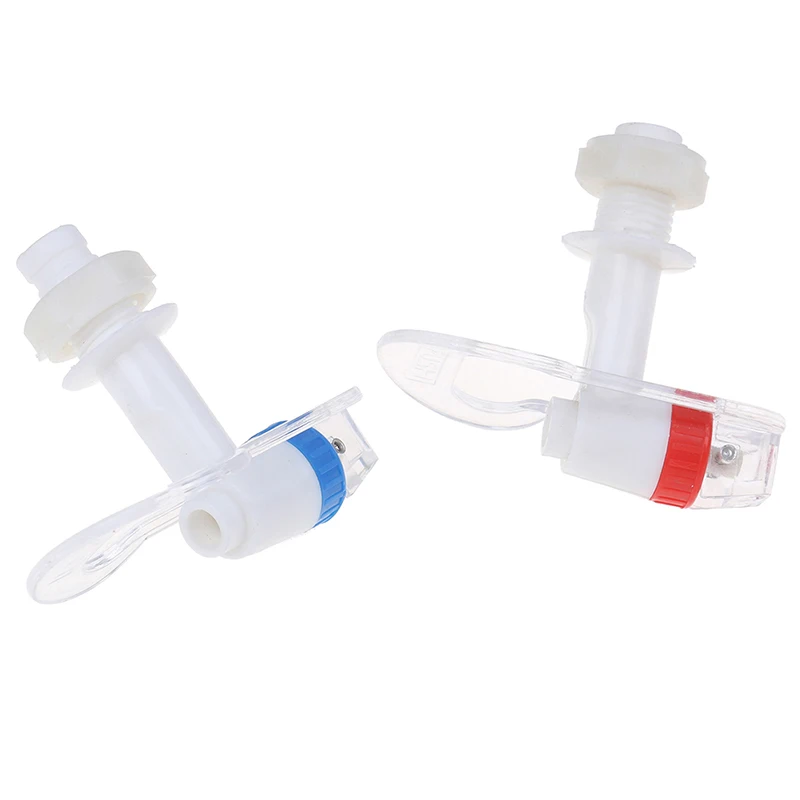 2pcs Plastic Push Handle Tap Faucet Component Ideal Replacement For Water Dispenser Tap Kitchen Faucet Acc 17mm Dropshipping