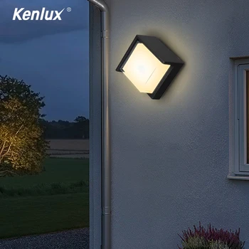 

IP65 Waterproof 12W Indoor Outdoor Led Wall Lamp Modern Aluminum Surface Mounted Cube Led Garden Porch Light AC85-265V