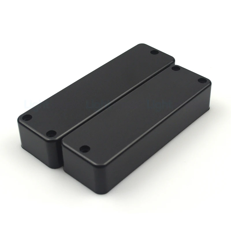 3 홀 일렉트릭베이스 픽업 봉인 커버 솔리드 ABS 매트 픽업 커버 100/108.5x32x20.1mm 블랙 기타 부품