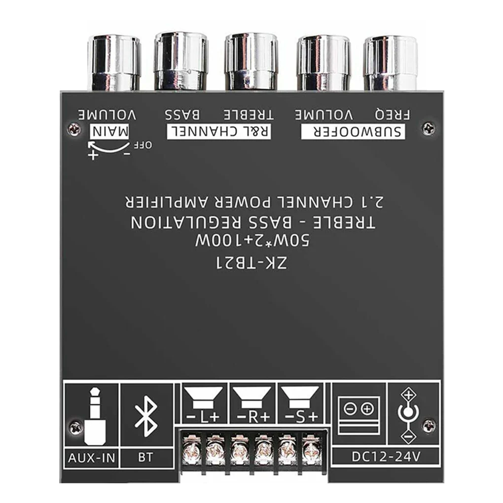 MT21 TB21 TPA3116 2.1 Channel Bluetooth 5.0 Subwoofer Amplifier Board 50WX2+100W Power Audio Stereo Amplifier Board Bass AMP AUX