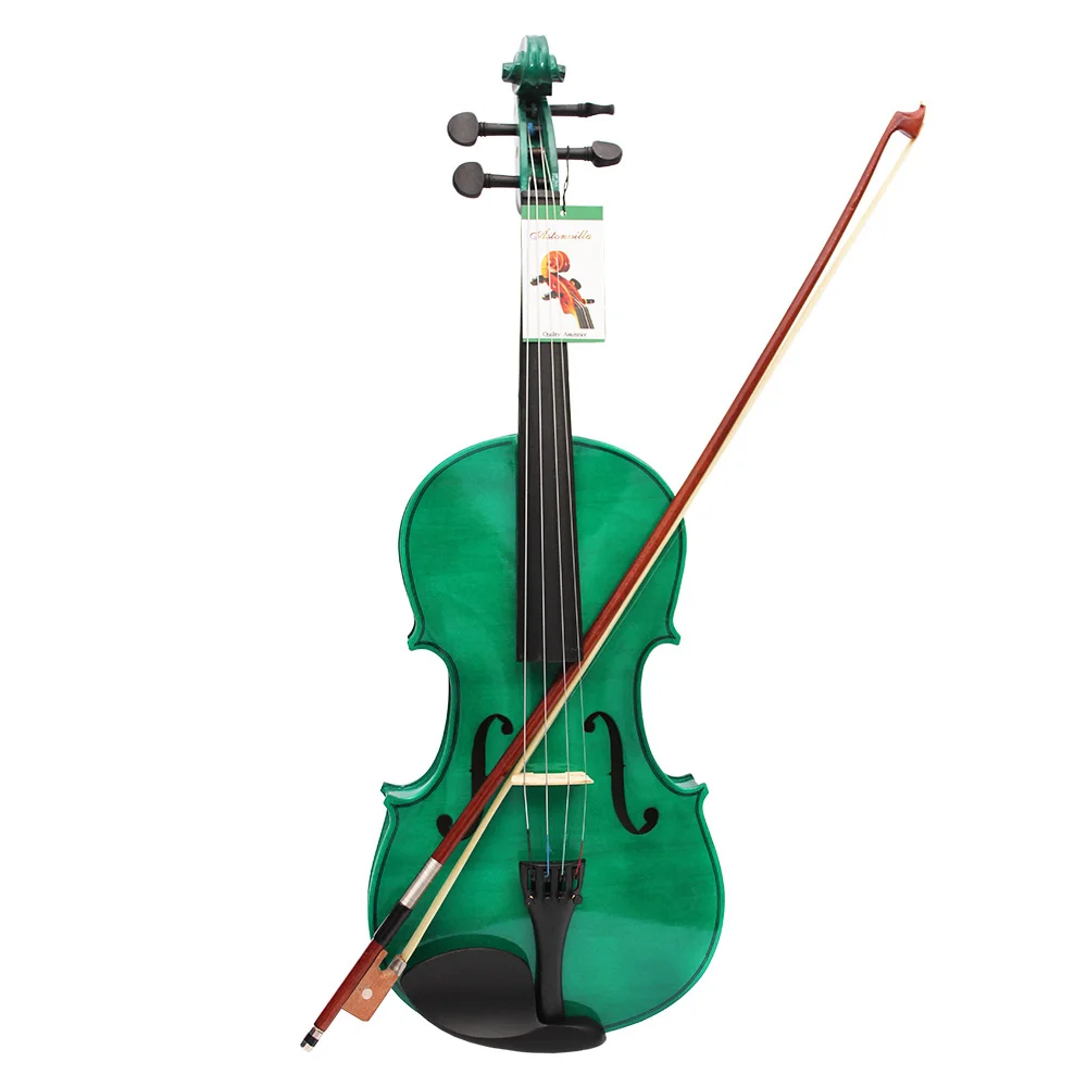 Professional 4/4 Viola Spruce Panel Solid Wood Dark Green Acoustic Viola Stringed Instrument With Case Bow For Musical Lover