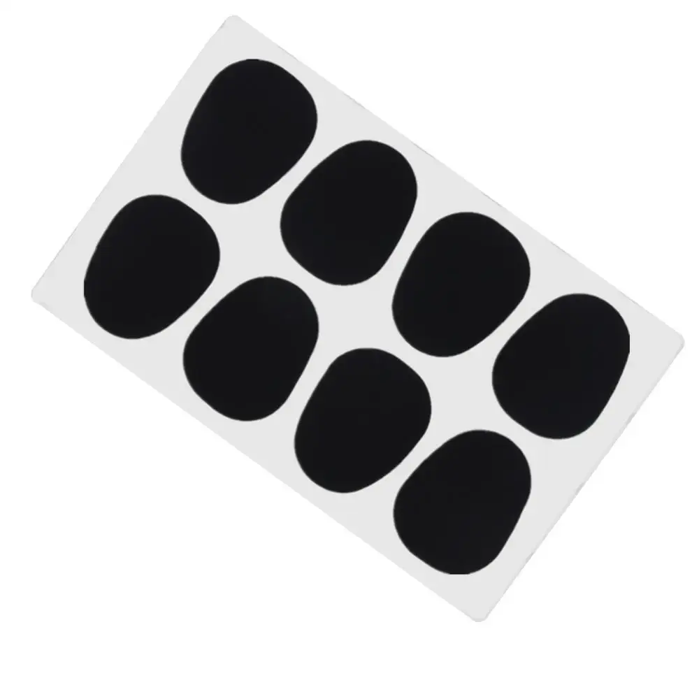 Saxophone Mouthpiece Cushions 8pcs/lot Black Silicone 0.5mm Alto Tenor Saxophone Clarinet Mouthpiece Cushions