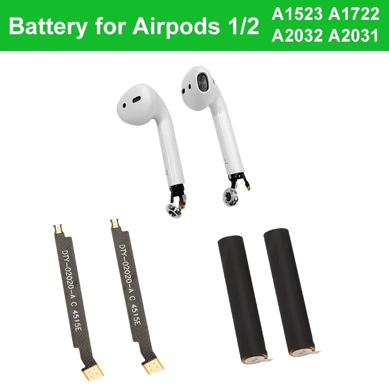 Battery For Airpods 1st 2nd A1604 A1523 A1722 A2032 A2031 Air Pods 1 2 Replaceable GOKY93mWhA1604 | Мобильные телефоны и