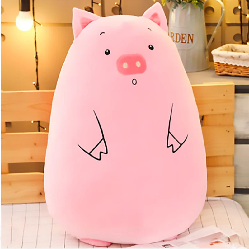 Плюшевая игрушка-животное, медведь, динозавр, кошка, свинка, милая, креативная, длинная, мягкая игрушка, бизнес-ланч, ломается, подушка для сна, наполненная детским подарком