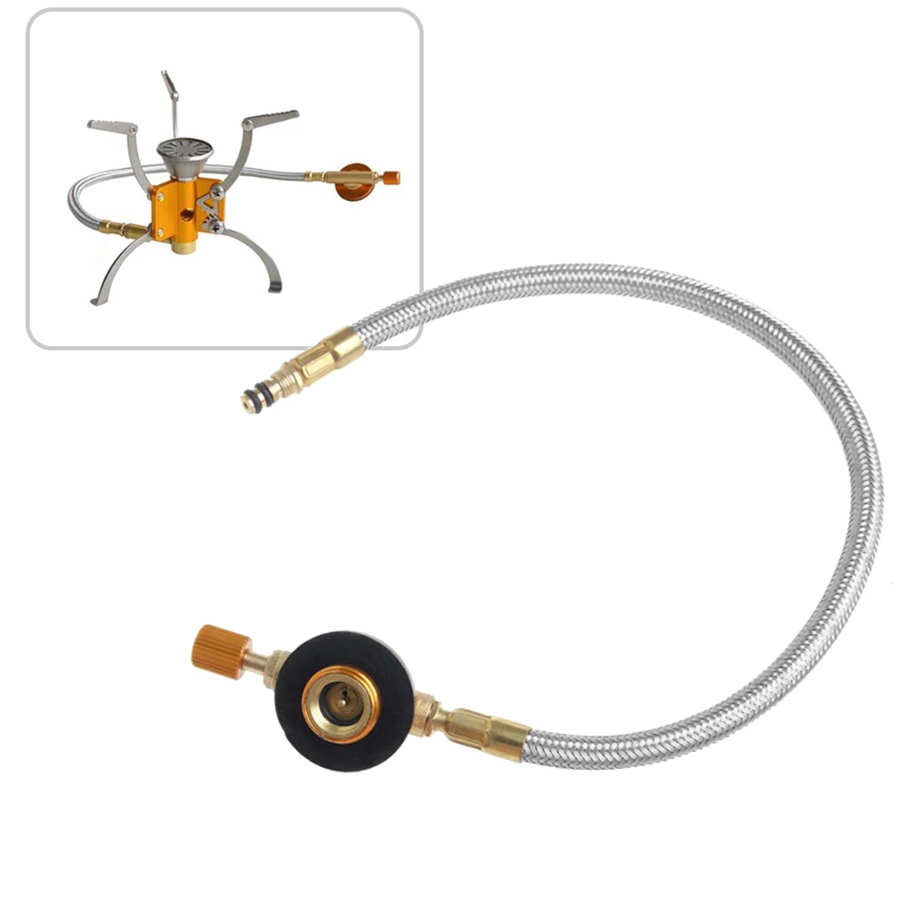 Адаптер газовой плиты горелки кемпинг Переключатель гибкий инструмент печи шланг разъем Туризм Открытый Пикник регулятор портативный