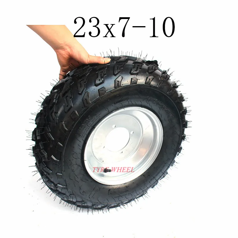 Картинг детская коляска ATV UTV AT23X7-10 дюймов бескамерное колесо шины AT23x7-10 дюймов вакуумных шин с ступица из алюминиевого сплава