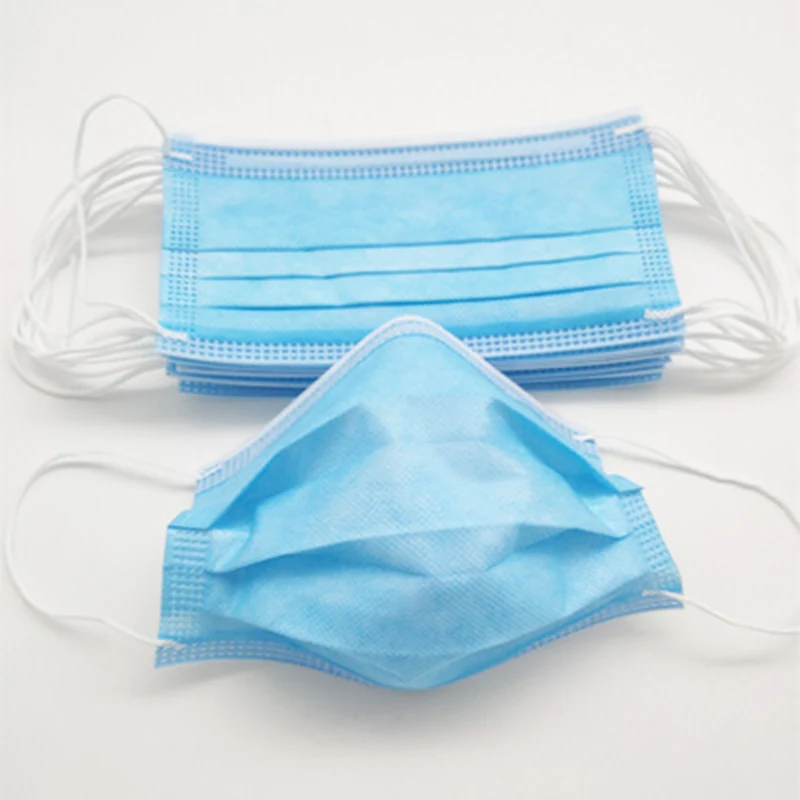 

50Pcs/Lot mask Disposable Masks 3-layer Non-Woven Masks Anti Virus Dust Mouth Face Mask Protection Soft Protective Mask