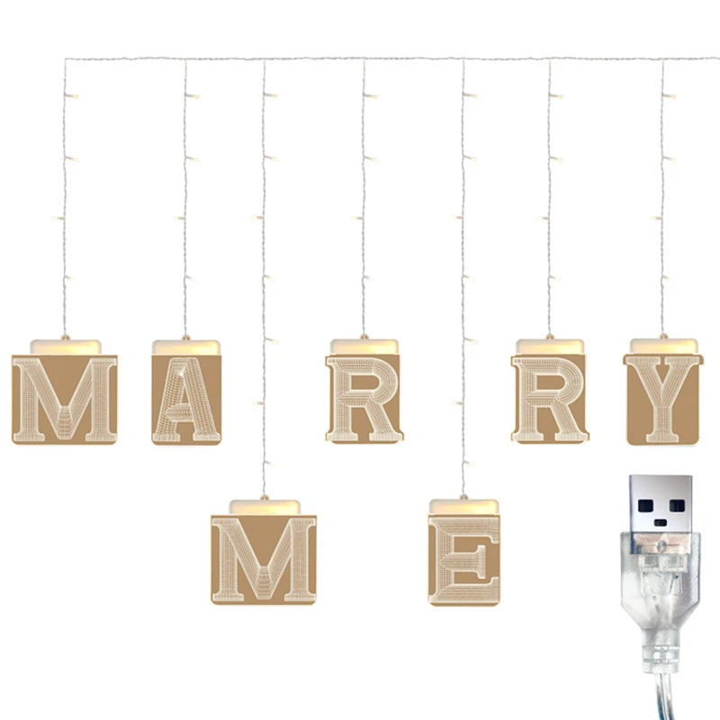 Huiran LOVE Marry Me USB подвесной светильник в деревенском стиле для свадебных торжеств декор для свадебных торжеств Свадебный декор для свадебных торжеств