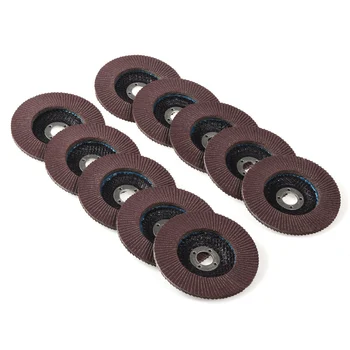 

10Pcs 4in Flap Sanding Disc 60 Grit Grinding Polishing Wheel For Angle Grinder Flap Sanding Discs 2020 New Arrival Top Selling