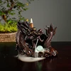 Chinese Dragon Lucky Mascot Ornaments Backflow Incense Burner With LED Glowing Ball Incense Fountain Gift 20Pcs Incense Conese ► Photo 3/6