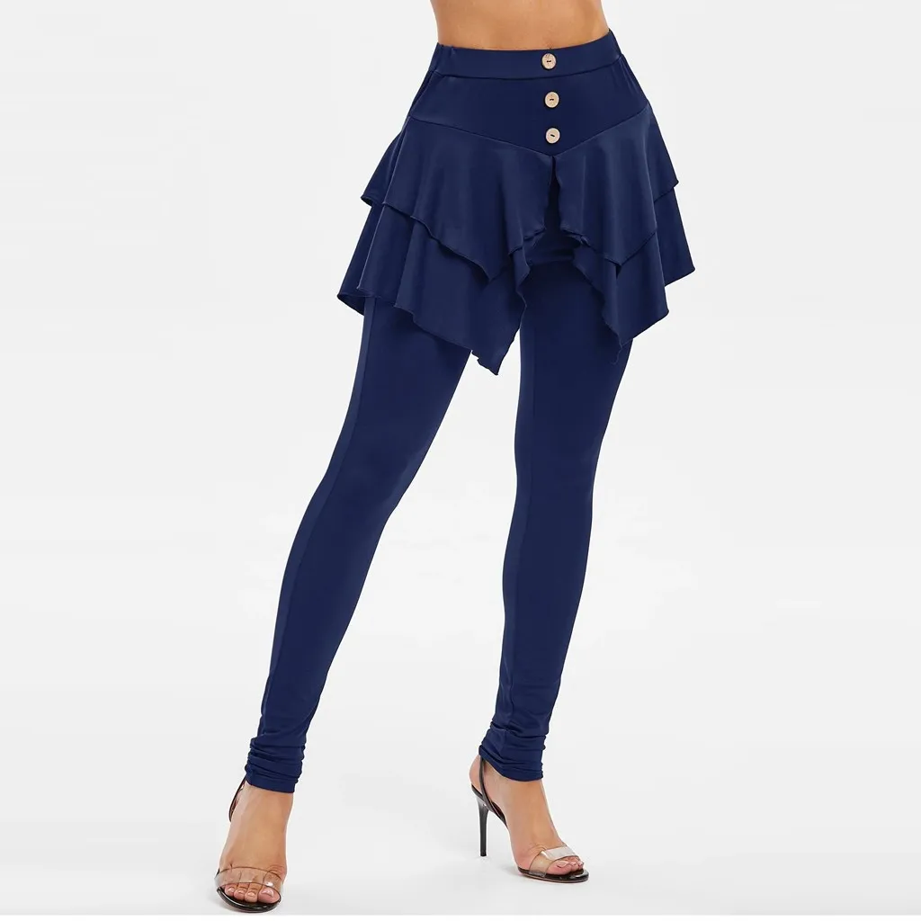 Tiered ruffle skirt leggings Clearance