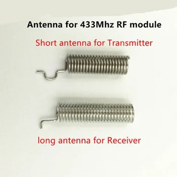 

433 Mhz Superheterodyne RF Receiver Module and Transmitter Module with Antenna for DIY Kit 433mhz Remote Controls Universal