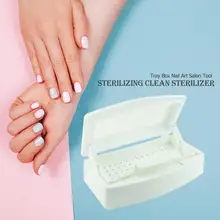 Профессиональный стерилизационный лоток стерилизатор для дизайна ногтей дезинфекционная коробка стальной металлический пинцет оборудование очиститель набор инструментов