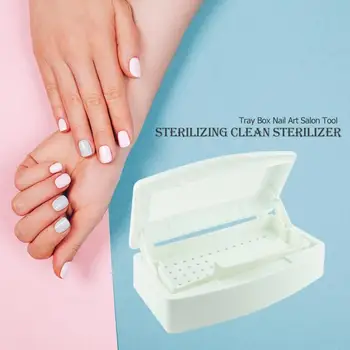 

Pro Sterilizing Tray Sterilizer For Nail Art Disinfection Box Steel Metal Nipper Tweezers Equipment Cleaner Implement Tool Set