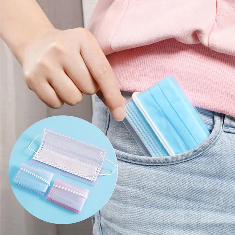 

10/5pcs Portable Face Mask Storage Case Foldable Mask Organizer Holder Mask Storage Bag for home travel VIP drop ship