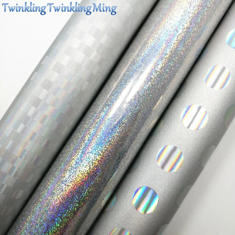 Silver Glitter Fabirc Faux Leather Fabric Iridescent Synthetic Sheets For Bow A4 21x29CM Twinkling Ming XM574 | Дом и сад