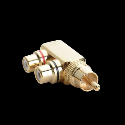 1 RCA штекер до 2 RCA розетка AV аудио-видео адаптер разъем сплиттер Конвертер Разъем