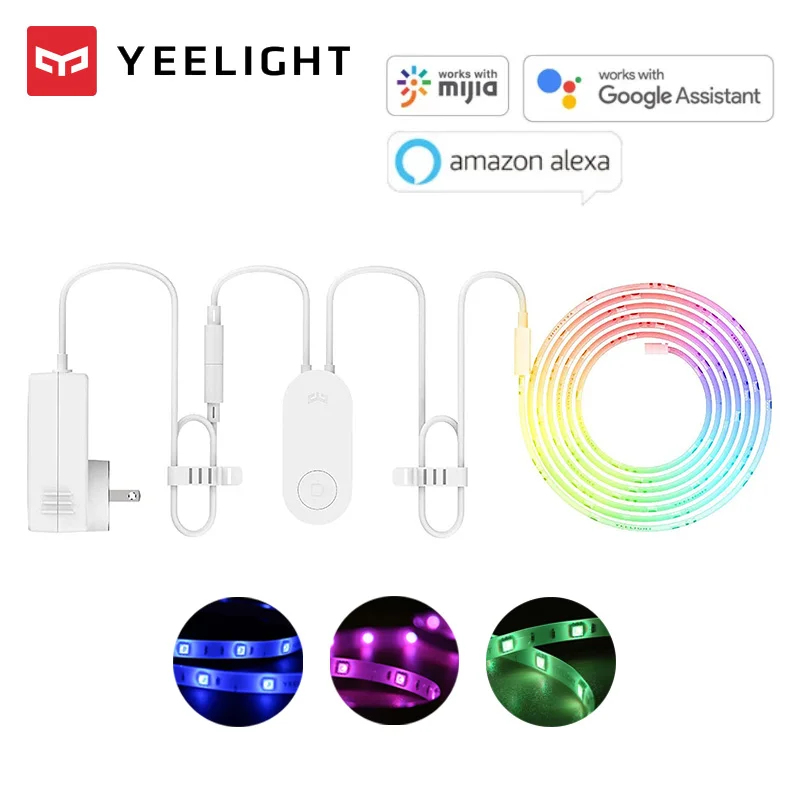 Глобальная версия Йи светильник 2 м смарт маршрутизатор Wi Fi RGB светодиодный