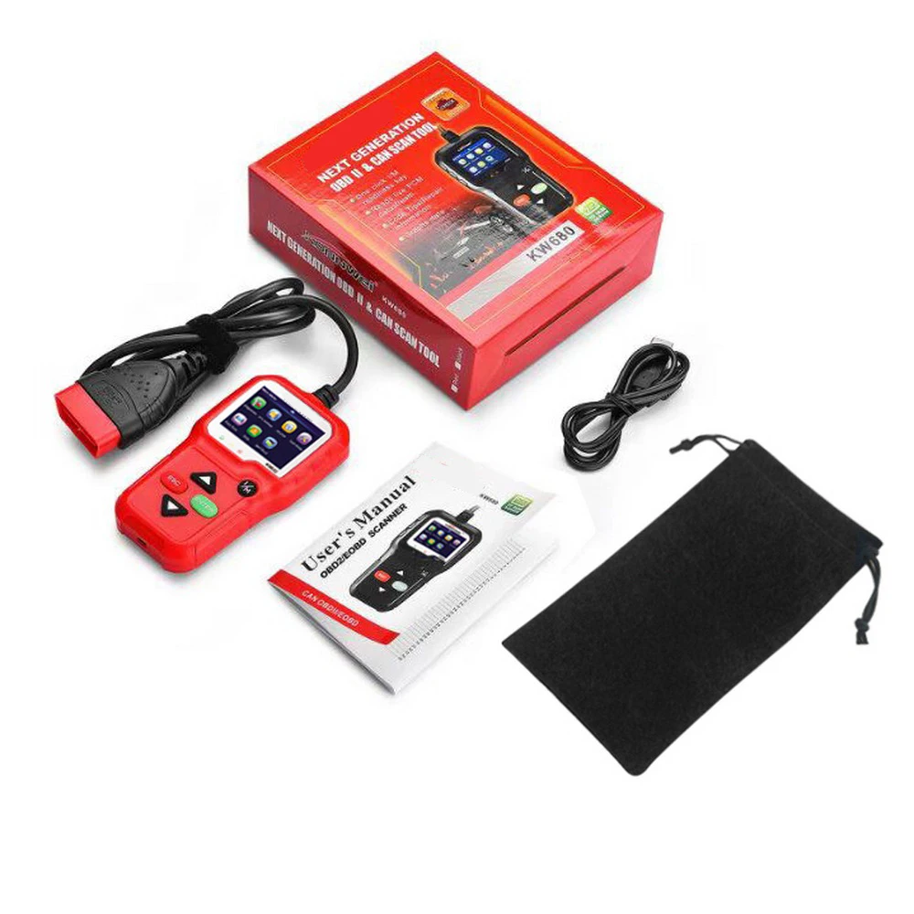 KONNWEI KW680 Автосканер OBD 2 Автомобильный диагностический сканер анализатор двигателя сканер кода неисправности для диагностики автомобиля Escaner