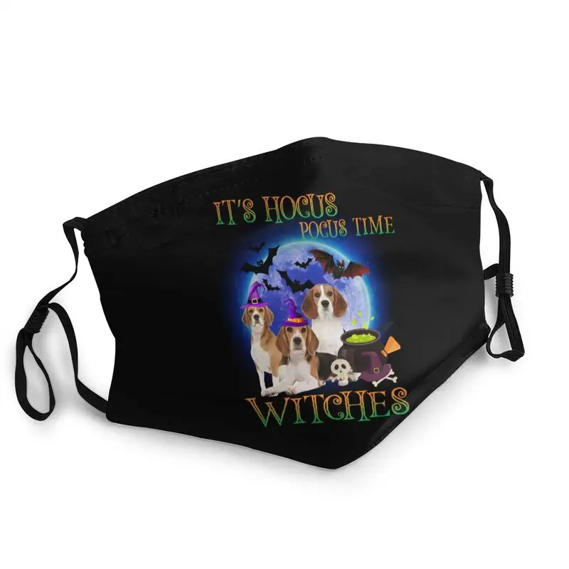 Многоразовая маска унисекс на Хэллоуин It's Hocus Pocus Time Witches для лица влюбленных