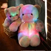 30/50cm Creative Light Up LED Teddy Bear Stuffed Animals Plush Toy Colorful Cartoon Bear Glowing Christmas Gift for Kids Pillow 1
