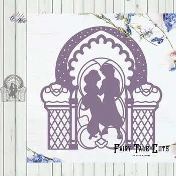 

Metal Cutting Dies Couple in the castle Stencils For DIY Scrapbooking Decorative Embossing Handcraft Die Cutting Template
