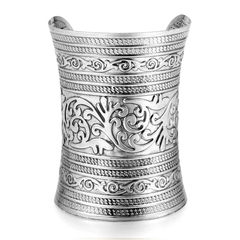 Bangle bracelet snake bangle bracelet 30 styles European punk big wide cuff bracelet for women men open ajustable carved flower snake animal bangle jewelry