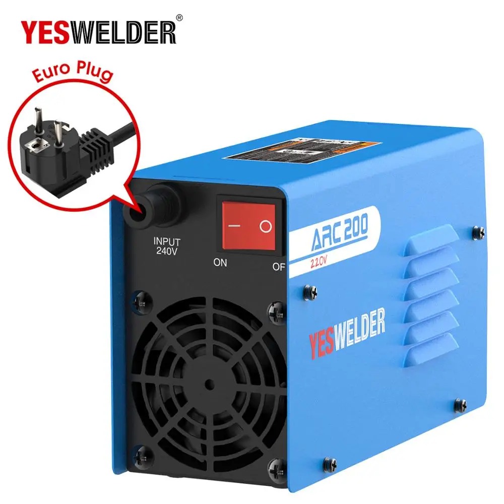 YESWELDER портативный аппарат для дуговой сварки с европейской вилкой однофазный