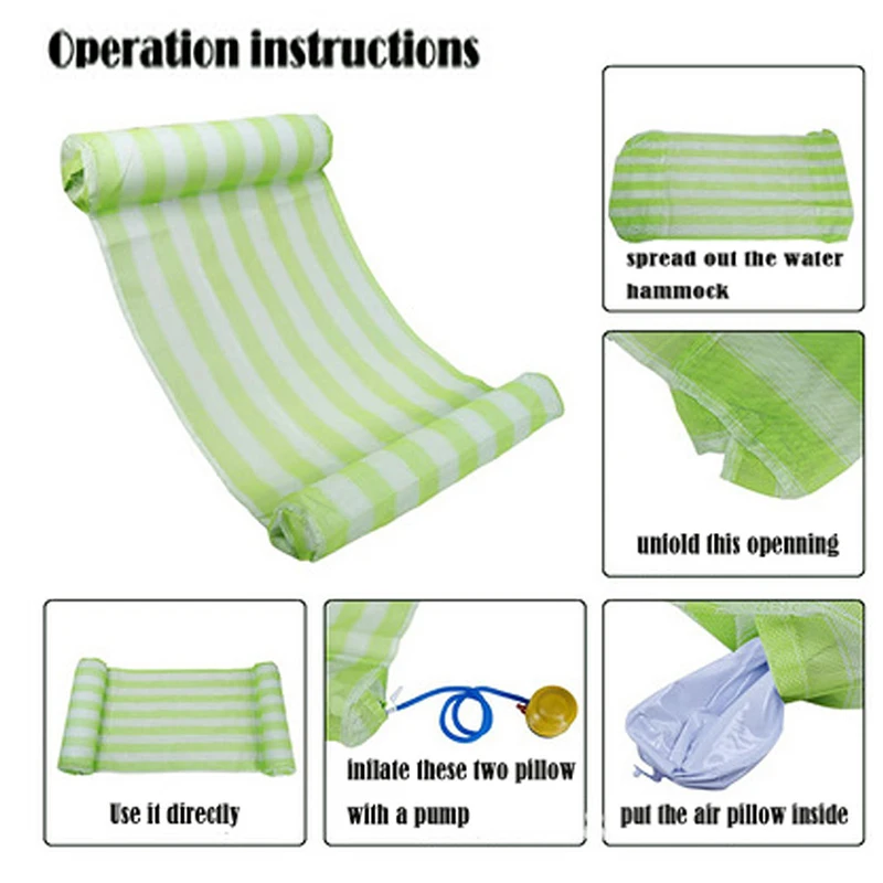 Water Hammock In Air Mattress Swimming Pool Beach Summer Inflatable Floating Lounge Chair 2020 New | Спорт и развлечения