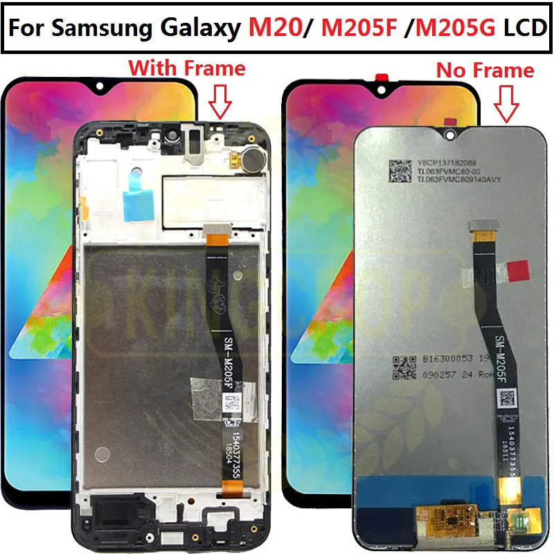 6 3 ''для Samsung Galaxy M20 2019 SM M205 M205F M205G/DS ЖК дисплей с рамкой сенсорный экран