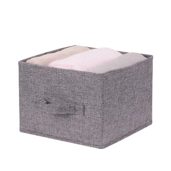 

PP Board Waterproof Closet Container Storage Box Washable Cotton Linen Hanging Shelf Clothes Organizer Moisture-proof Wardrobe