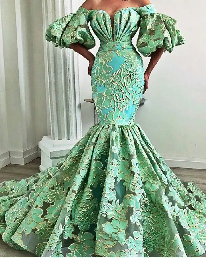 brocade gown design