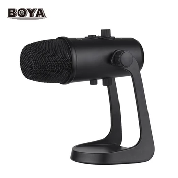 

BOYA Professional Desktop USB Microphone Metal Computer Condenser Microphone with Stand for Windows & Mac PC Laptop