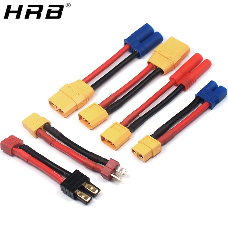 No Wires Adapter Connector T-plug Deans to HXT 3.5mm RC Power Lipo Battery DIY 