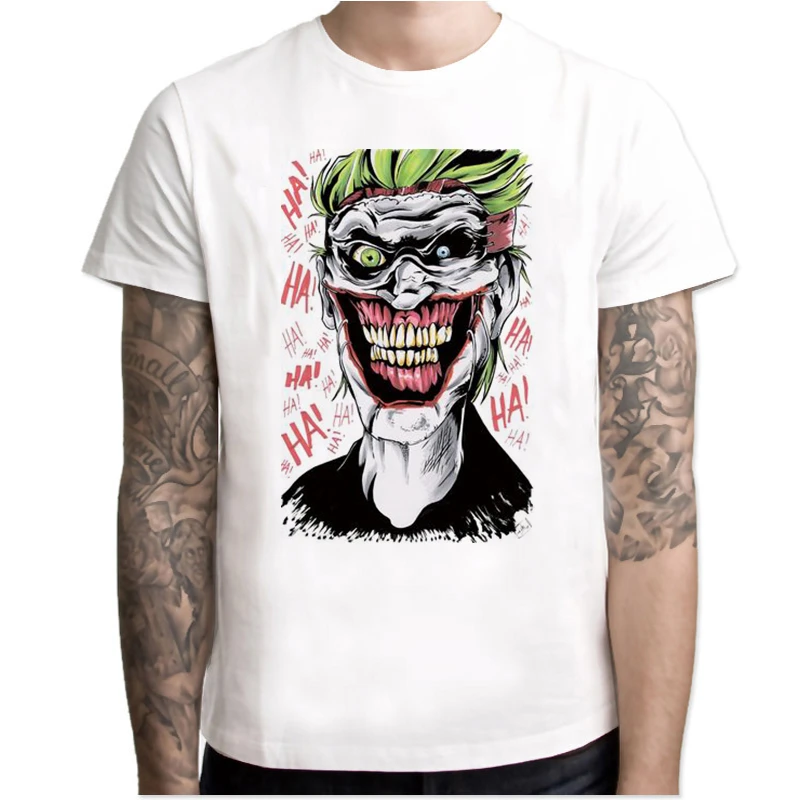 Joker Joaquin Phoenix T Shirt Short Sleeve Boy/girl/kids Top Short Tees Men T-shirt Halloween Horror Funny Oversize TShirt