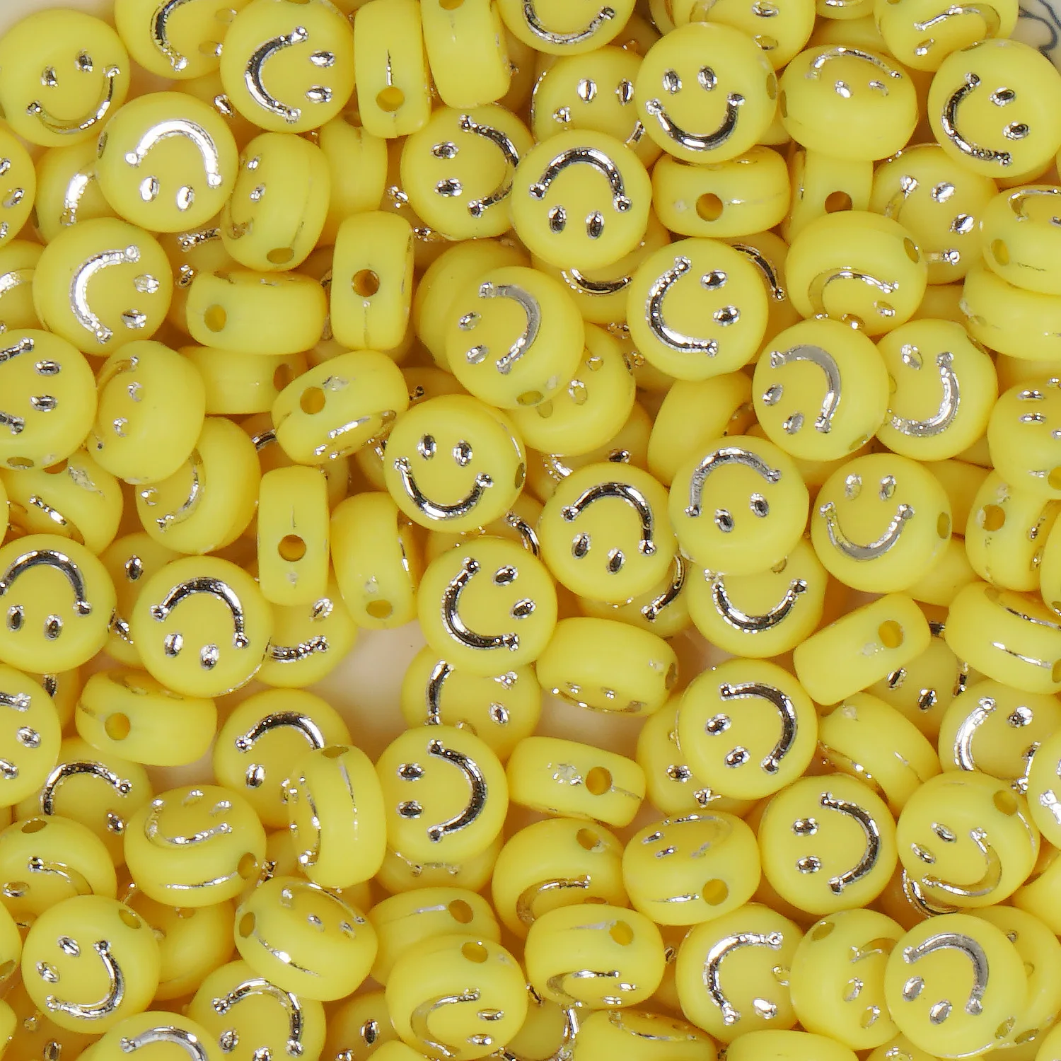 Smiley Face Round Beads Acrylic Beads Happy Face Beads Plastic Round Beads Size 7mm Beads Aliexpress