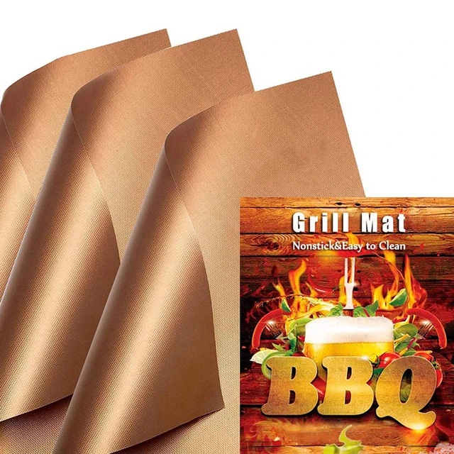 40X33Cm Nem Tapadó Bbq Grill Szőnyegek Sütés Szőnyeg Újrafelhasználható Ptfe Grillezés Főzőpad Kültéri Piknik Főzési Sütő Kemencék Szerszámok