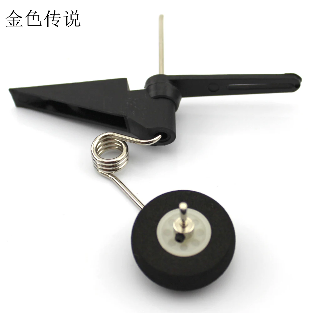 

Electric aircraft tail wheel bracket fixed wing KT board with damped aircraft model steerable landing gear