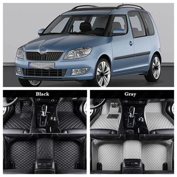 

Automotive Floor Mats for Skoda Spaceback Fabia Superb Yeti Rapid Kodiaq GreenLine Roomster Octavia All Weather Car Floor Rugs