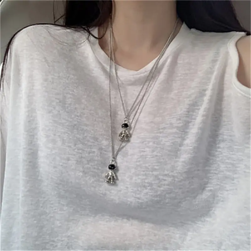 

ins Astronaut Astronaut Necklace Robot Earth Cool Girl Simple Bundi Planet Falling Male And Female Net Red Hot Selling 2020