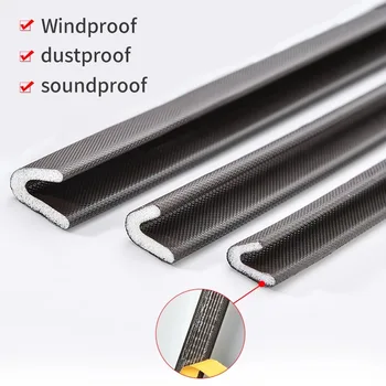 

Freeshipping PU Foam Sound Proof Weather Draught Excluder Seal Door Window Gap Insulation V Type Strips for 3 Sizes to Choose