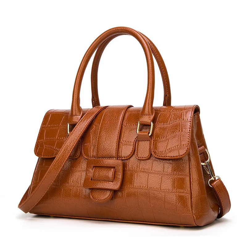 

WOMEN'S Bag 2018 New Style Alligator Print Handbag Europe And America Fashion Pillow Shoulder Big Bag