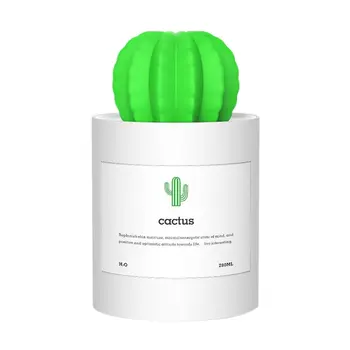

New Creative Cactus Design Ultrasonic Humidifier Air Purifier Mini Portable Aroma Humidifiers Office Desktop Mute USB Mist Maker