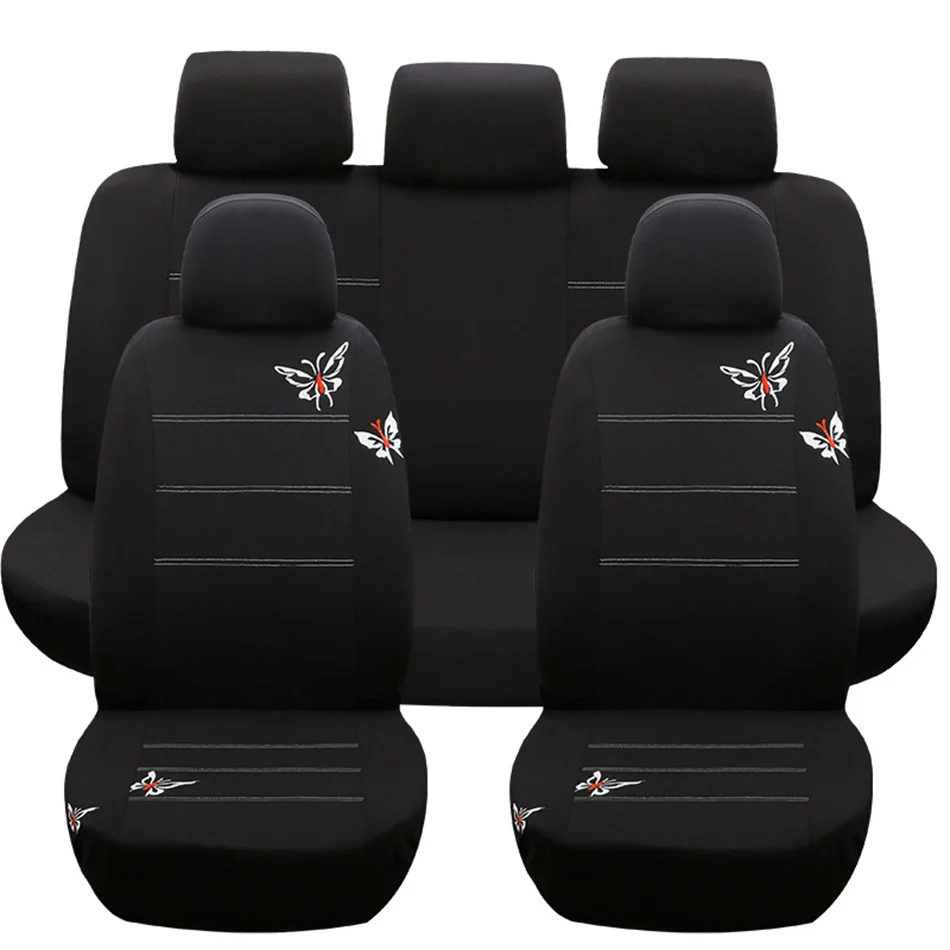 Chrysler Sebring 07 en la parte delantera Negro Par Protectores de conjunto de Cubierta de asiento de coche