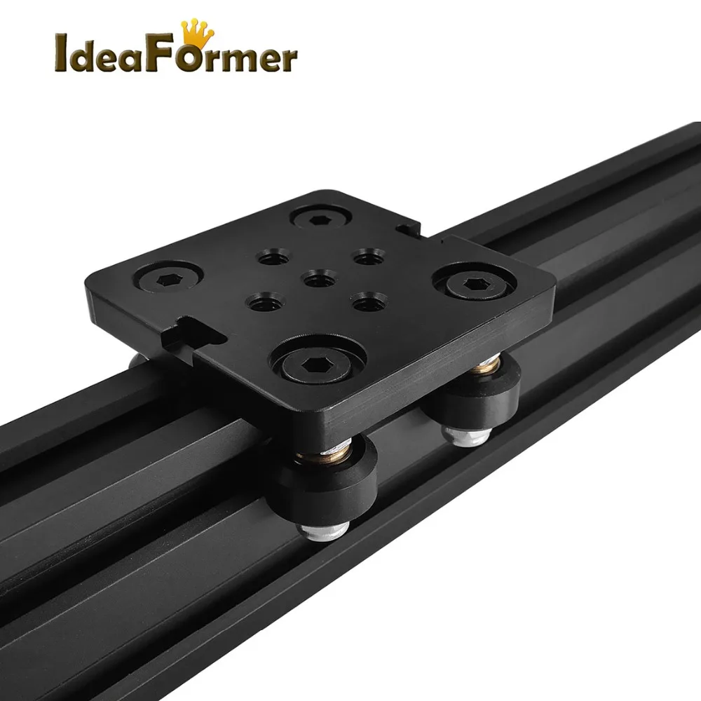 Alu-Profil-Schiene V-slot Linearführung LxBxH 1000 x 60 x 20mm in schwarz LaGER Alu-Profil-Schiene V-slot Linearführung LxBxH 1000 x 60 x 20mm in schwarz LaGER