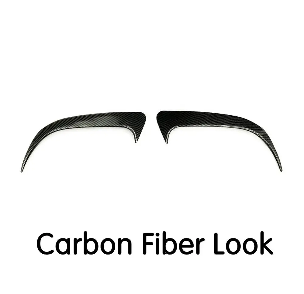 Автомобильный задний бампер спойлер вентиляционное отверстие крышка отделка для бенц CLA W117 cl45 AMG 2013- углеродного волокна вид глянцевый черный - Color: Carbon look